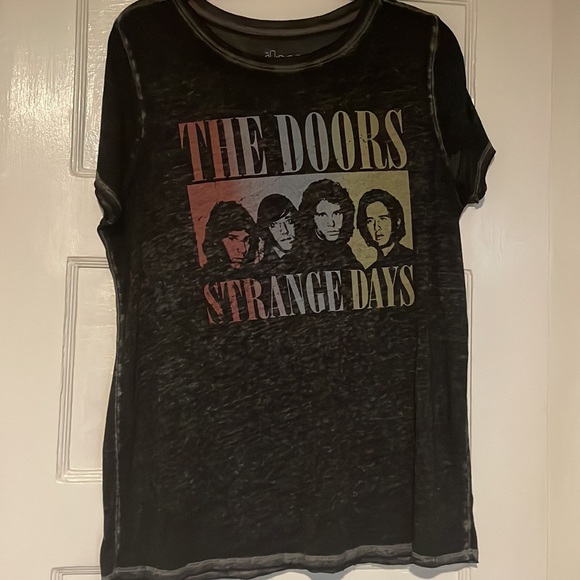 EUC Torrid The Doors Strange Days Burnout Crew Tee Torrid Sz 00 US M/L - Picture 1 of 6